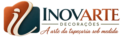 Logotipo Inovarte Decorações - A arte da tapeçaria sob medida